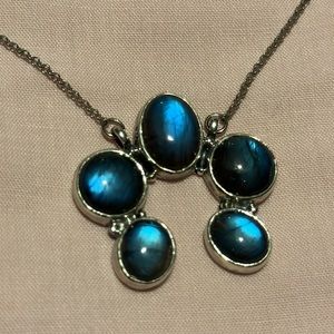 Baby Naja Necklace - Blue Labradorite